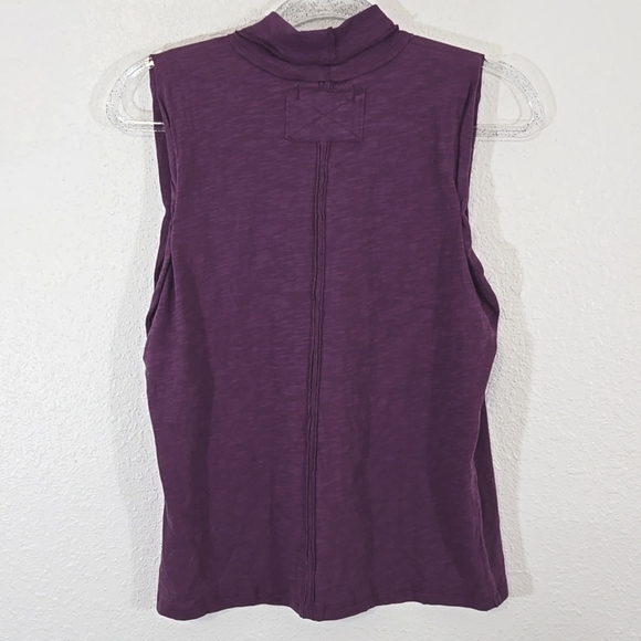 *NWT* We The Free Boysenberry Mock Neck Sleeveless Xena Tank School Work, size S - Picture 3 of 7